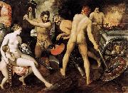 Frans Floris de Vriendt Venus at Vulcan's Forge oil painting artist